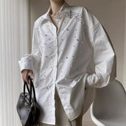 Embellished Button-Up Shirt