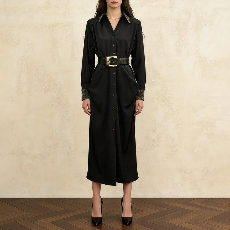 Button-Front Shirt Dress
