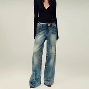 Faded Cropped Jeans