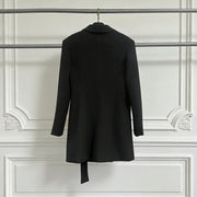 Double-Breasted Longline Blazer