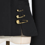 Safety-Pin Detail Blazer