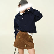 Collared Button-Neck Sweater
