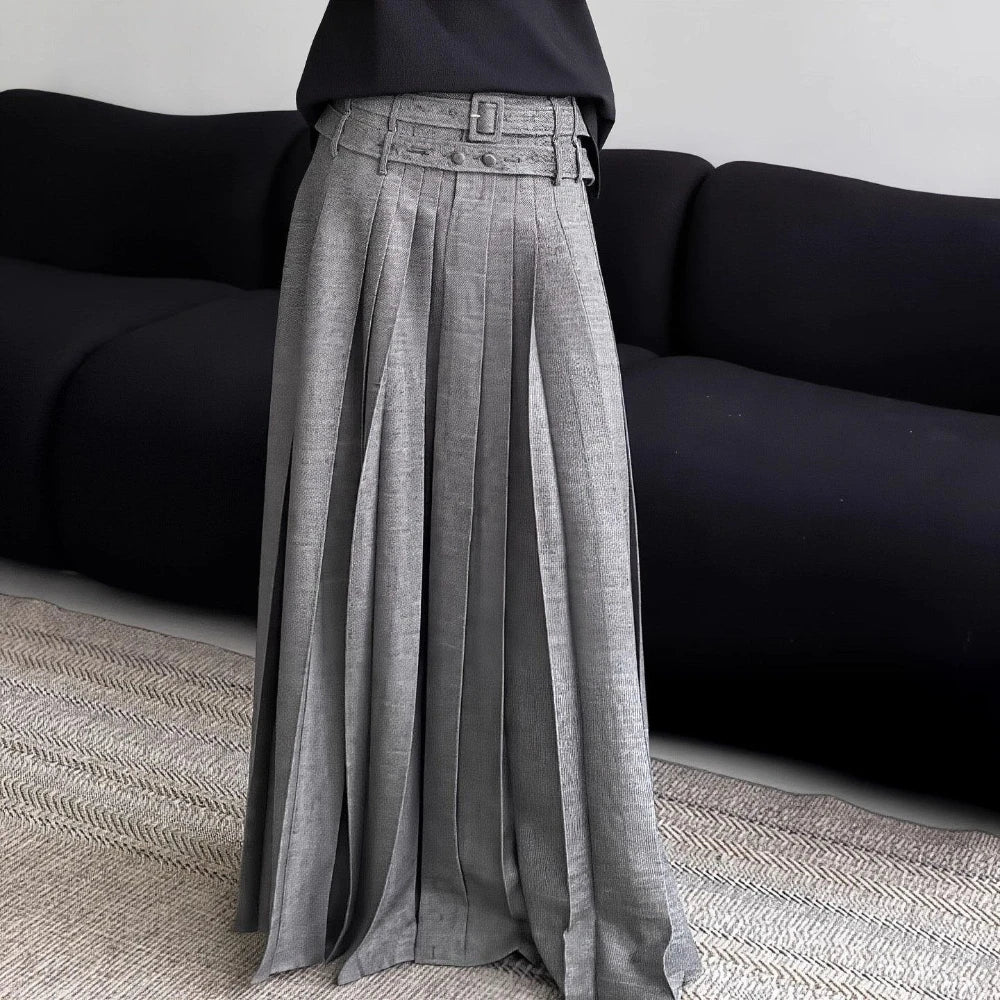 Pleated Long Skirt