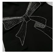 Bow-Detail Cutout Blazer