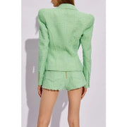 Textured Single-Button Blazer