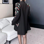 Embellished Double-Breasted Blazer