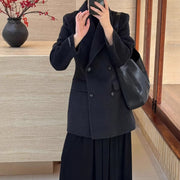 Fitted Double-Breasted Blazer