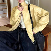Stand-Collar Zip-Up Jacket