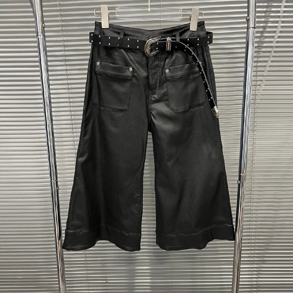 Cropped Wide-Leg Pants