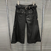 Cropped Wide-Leg Pants