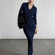 Fitted Shirt or Midi Skirt