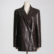 Glossy Relaxed Tailored Blazer