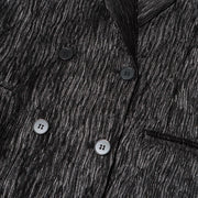 Textured Single-Button Blazer