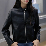 Round-Neck Zip-Up Jacket