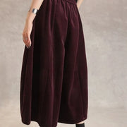 Drawstring Wide-Leg Cropped Pants
