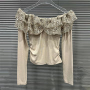 Embellished Off-Shoulder Top