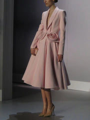 Rosette Blazer, Flared Skirt or Set