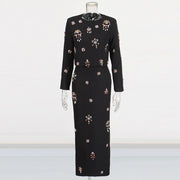 Embellished Top and Long Skirt Set