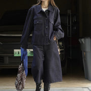 Button-Front Jacket or Wide-Leg Shorts