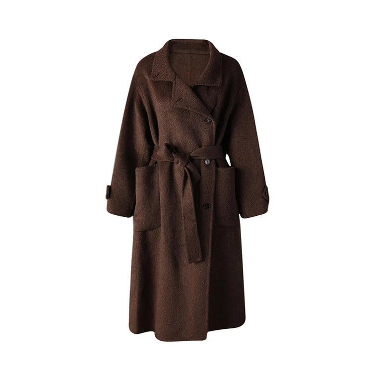 Tie-Waist Longline Coat