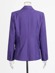Rosette Single-Button Blazer
