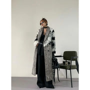 Shaggy-Trim Longline Coat