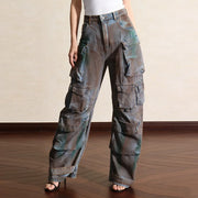 Straight-Leg Cargo Jeans