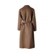 Notched-Lapel Tie-Waist Coat