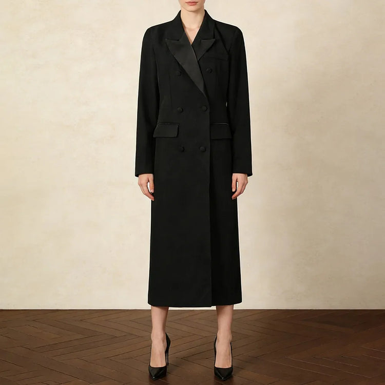 Double-Breasted Longline Coat