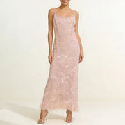 Shimmer Sleeveless Long Dress