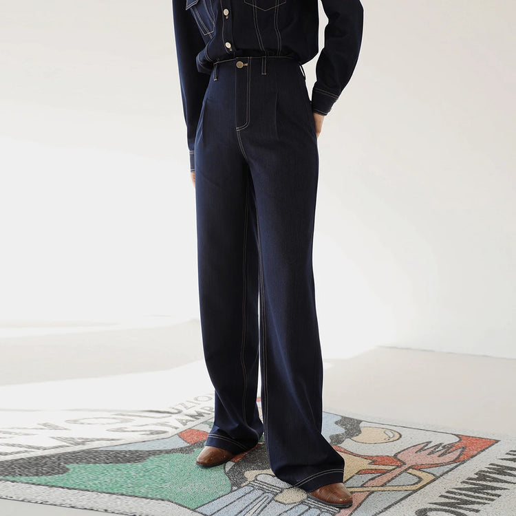 Collared Jacket, Jeans or Set