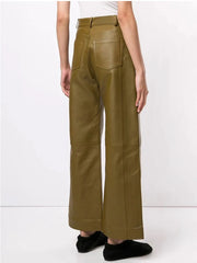 Cropped Wide-Leg Pants