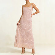 Shimmer Sleeveless Long Dress