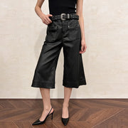 Cropped Wide-Leg Pants