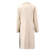 Colorblock Paneled Long Coat