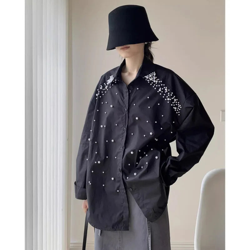 Embellished Button-Up Shirt