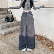 Embellished Wide-Leg Jeans