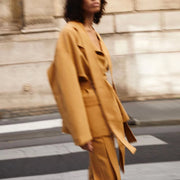 Tie-Front Longline Blazer