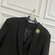 Double-Breasted Longline Blazer
