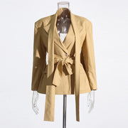 Tie-Front Longline Blazer