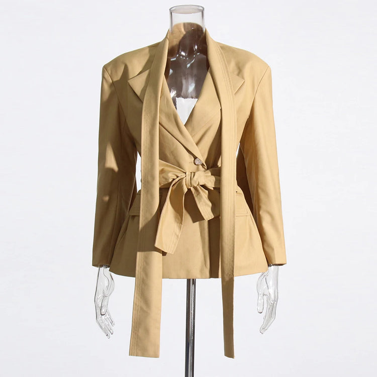Tie-Front Longline Blazer