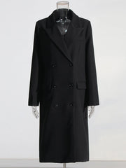 Double-Breasted Longline Coat