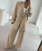 Pinstriped Jacket and Pants Set