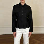 Flap-Pocket Button-Up Shirt