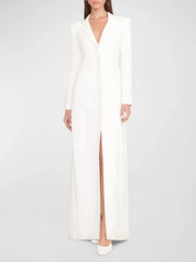 Longline Button Blazer Dress
