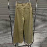 Asymmetric-Panel Wide-Leg Pants