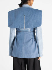 Zip-Waist Fitted Blazer