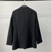 Embellished Asymmetric-Front Jacket