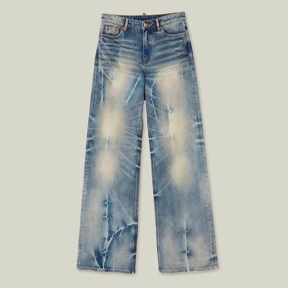 Faded Cropped Jeans