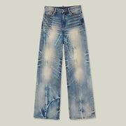 Faded Cropped Jeans
